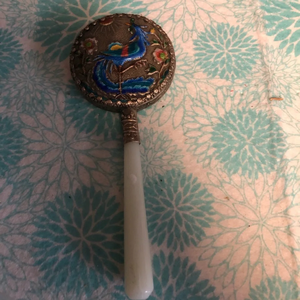 🐲Chinese Mirror w/Jade Handle- 498 $50 or $45 w/offer